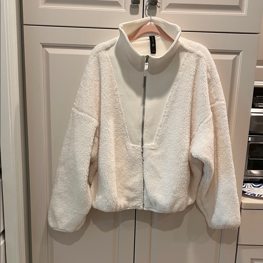 All in Motion Cream Teddy Jacket